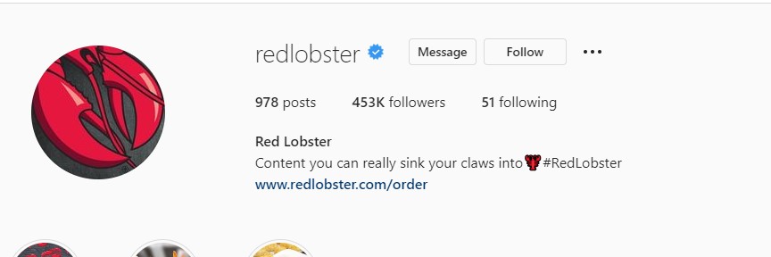Red Lobster on Instagram with 453k Followers