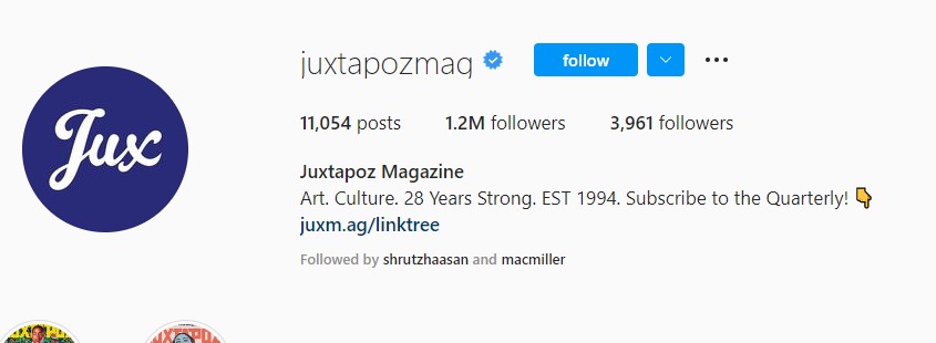 Juxtapozmag on Instagram with 1.2M Followers