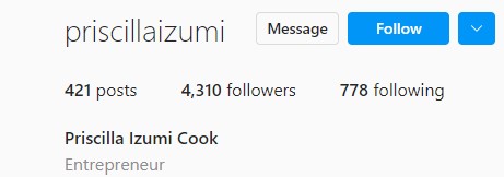 Priscillaizumi on Instagram with 4.3k Followers