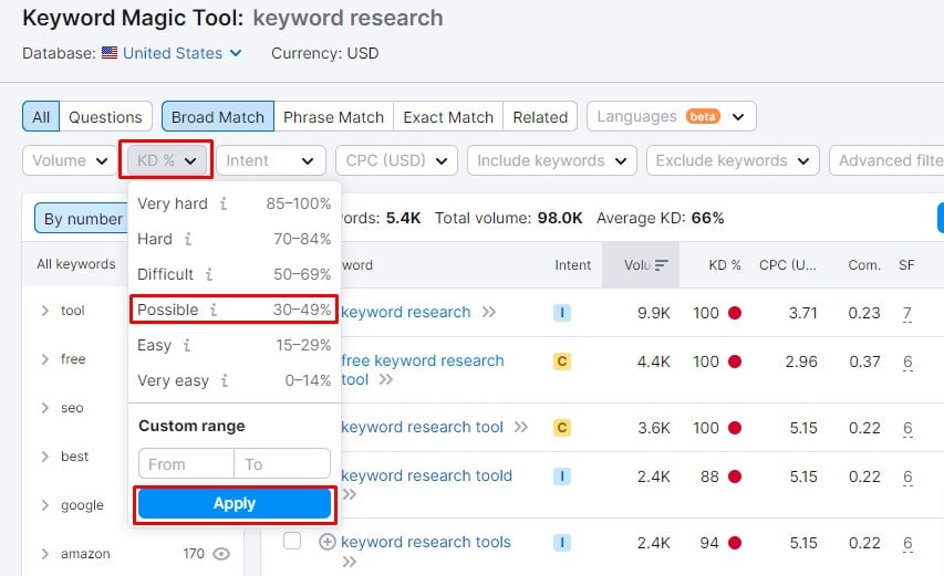 how to do keyword research in only 5 minutes - Keyword Filter
