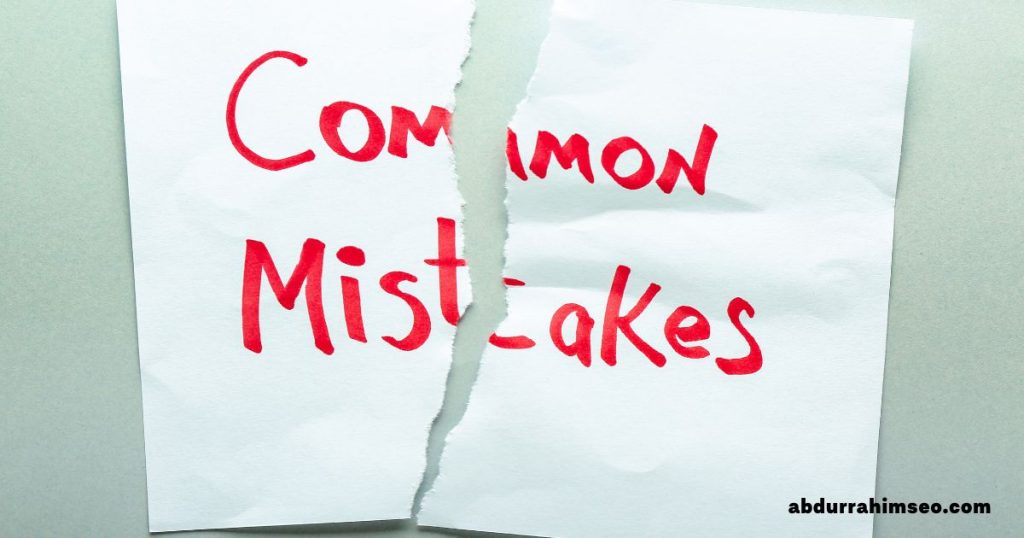 common mistakes during keyword research